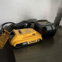 Dewalt 20v Battery 2ah and Charger