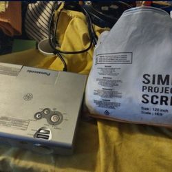 The Ultimate movie night Panasonic Projector and 120 inch screen will not separate