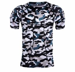 Men Padded Proctective Shirt Pads Chest Rib Protector Padded Football Shirt Protective Gear