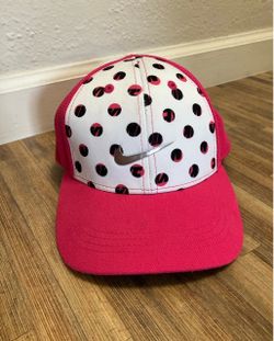 Good Condition Nike Kids Pink Polka Dot SnapBack Cap- Size 4-6X