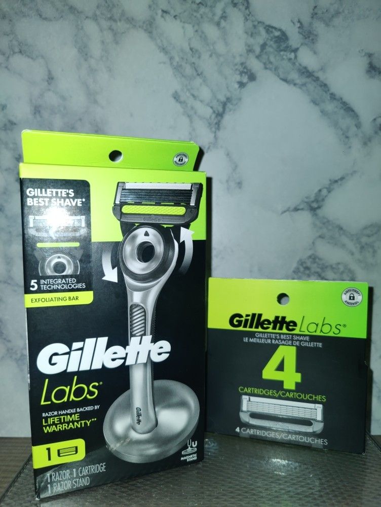 Brand NEW! 🪒   Gillette Labs Shave / Razor Products - w/ Exfoliating Bar & Refills (((PENDING PICK UP)))