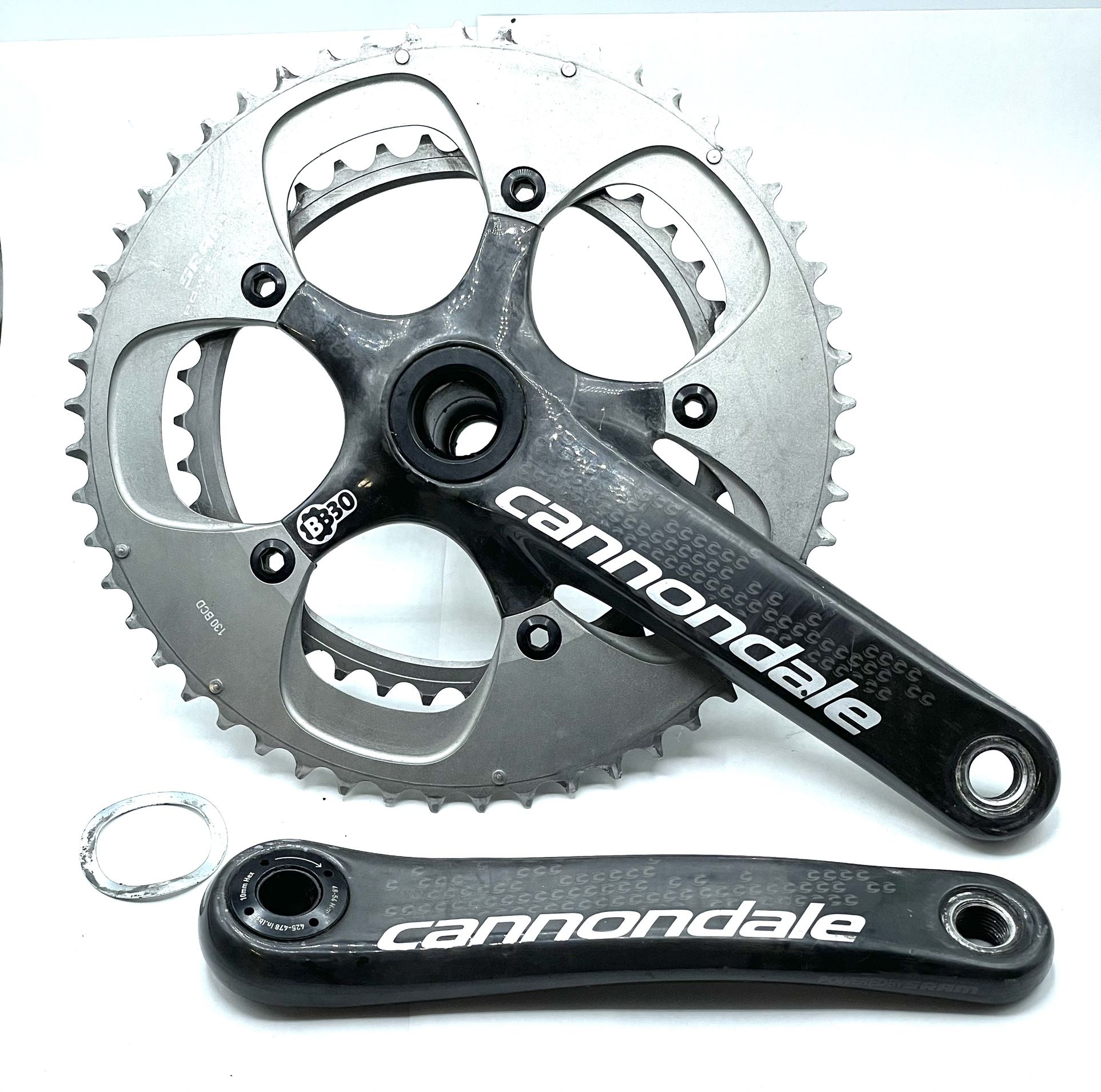 Cannondale Carbon Fiber Road Bike BB30 Crankset 53/39 Rings 172.5mm