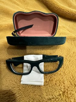 Gucci Frames Men’s Women’s Blue Teal Chunky Frame 