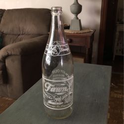 Antique Fawn Beverage Bottle