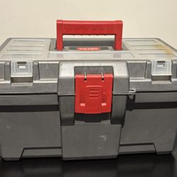 Keter 16" Toolbox w/ Removable Tray -Grey