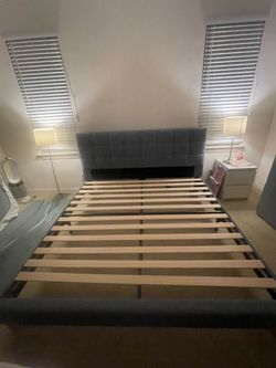 King size Bed frame (2 twin mattress)