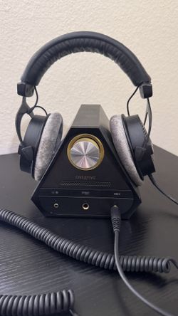 Creative SoundBlaster X7 Headphone Amplifier With Beyer Dynamic DT 990 Pro Headphones