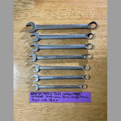 Snap On Metric 12 Point Wrenches (10-15mm & 18 mm)