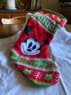 Disney Minnie Mouse Themed Christmas Stocking by Ruz
