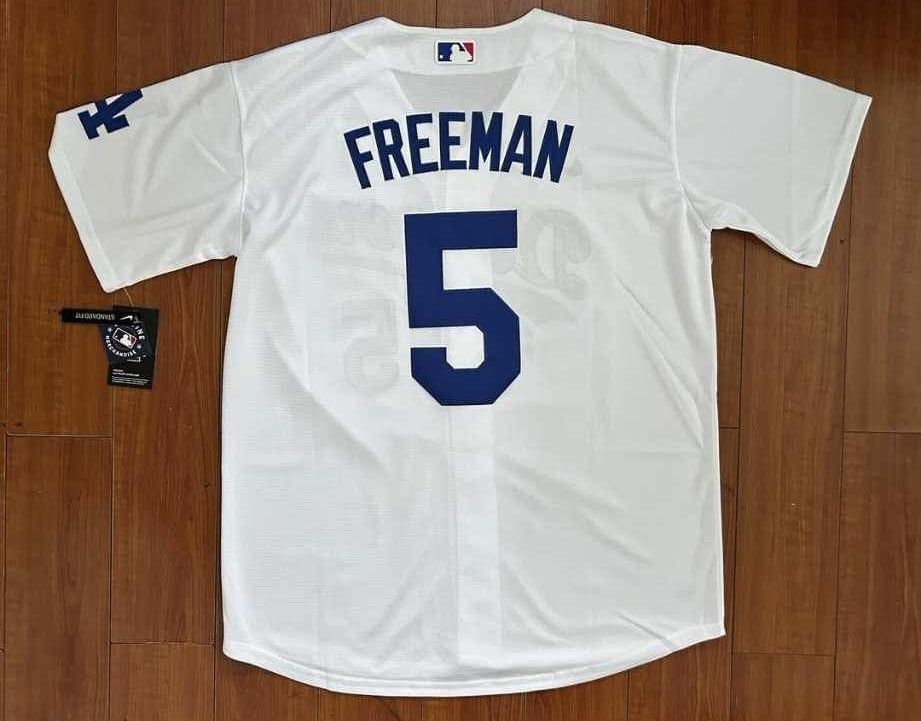 LA Dodgers White jersey For Freeman #5 New With tags Available All Sizes 