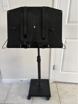 LEVO G2 Book Holder Floor Stand with Rolling Base – Premium Adjustable Reading Station