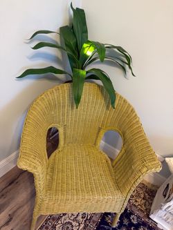 Bohemian Abbey Armchair – Handcrafted Natural Rattan – only $30