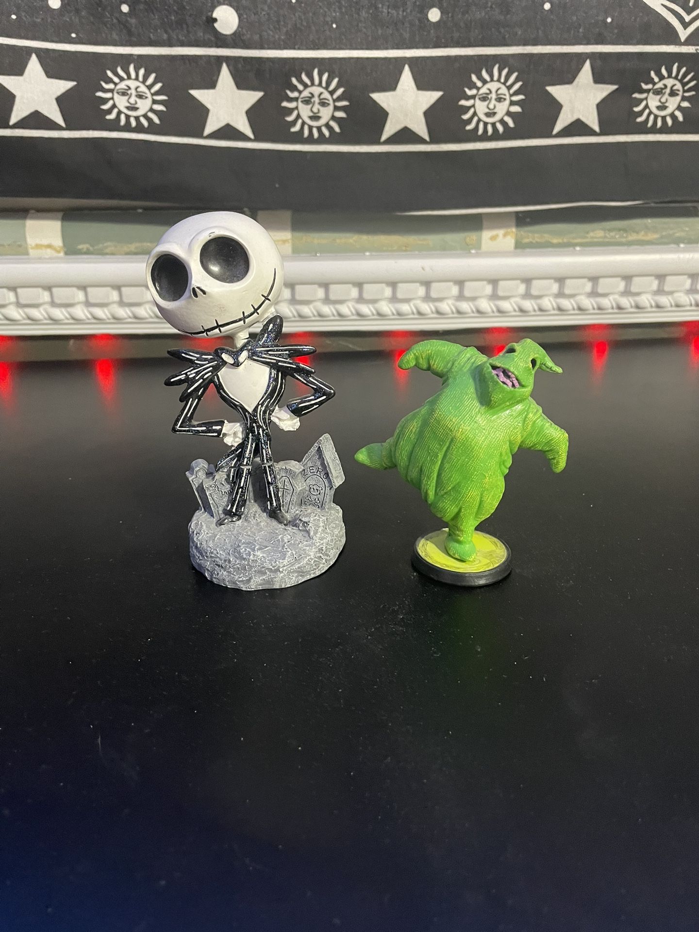 Nightmare Before Christmas Jack And Oogy Boogey Figurines
