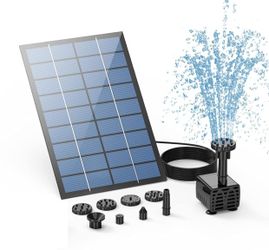2.5W DIY Solar Fountain Pump with 6 Nozzles