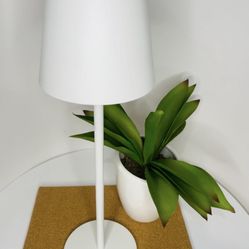 Set of 2 Modern Rechargeable LED Touch Lamps – Black & White