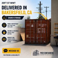 🚚 20ft Storage Container – Church Storage Solution – Bakersfield CA