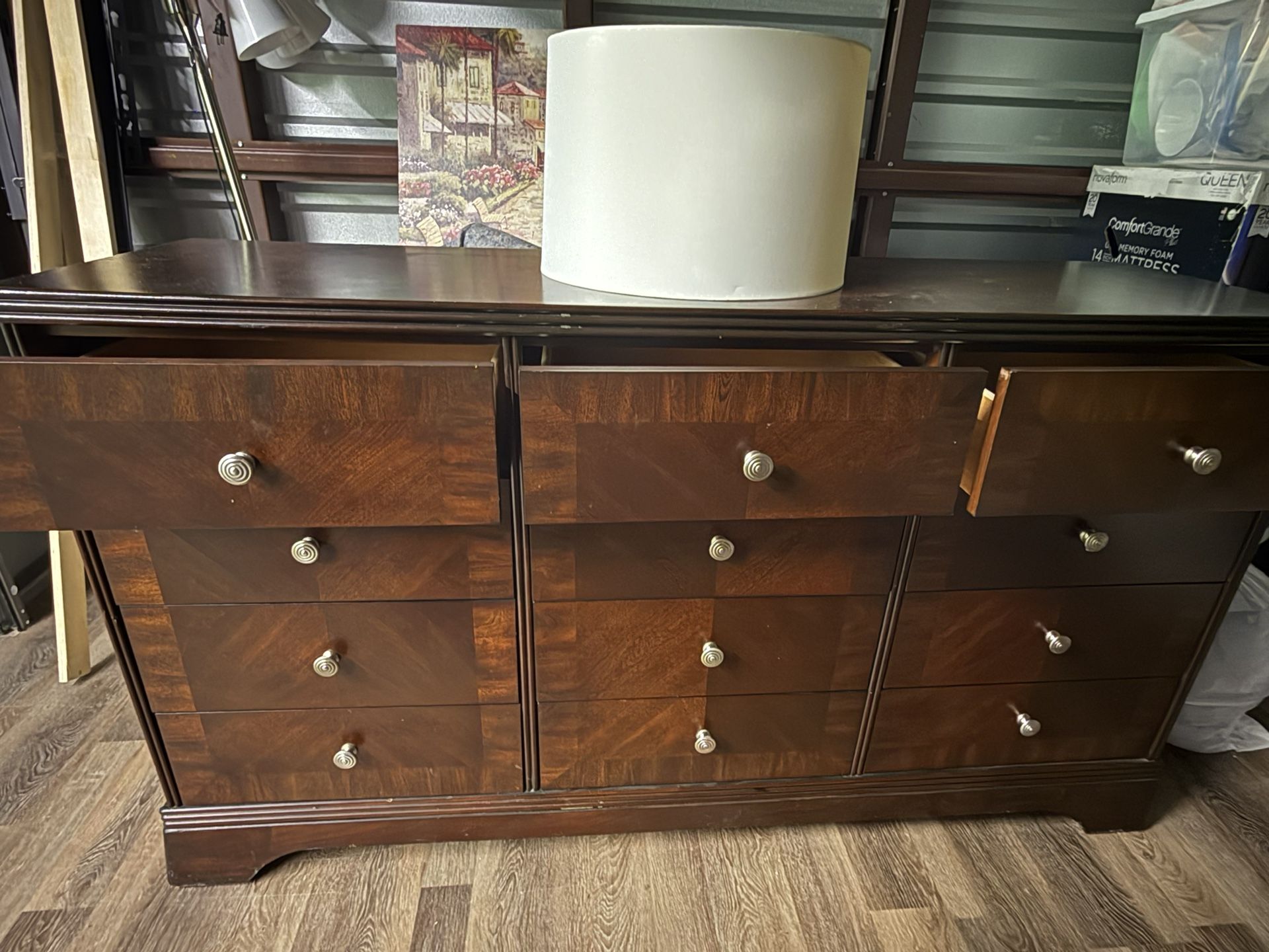 Solid Wood 12-Drawer Dresser – Great Condition!