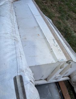 9’ Aluminum RIB Inflatable Dinghy, ultra lite Fishing boat, sailboat tender, AS-IS great fixer upper