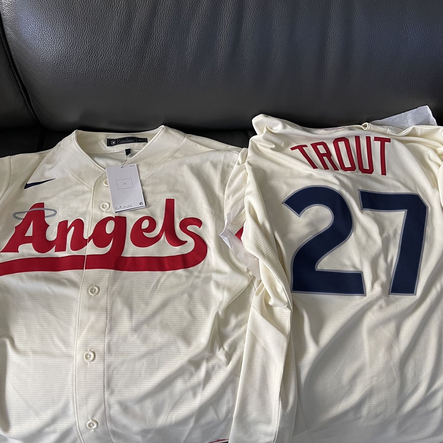 LA Angels City Connect MIKE TROUT Cream Jersey for Sale in Whittier, CA -  OfferUp