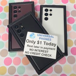 Samsung Galaxy S21 Ultra 128gb Unlocked! FREE Smartwach/ Headphones. Pay $1 Today Rest in payments. NO CREDIT NEEDED FINANCING 