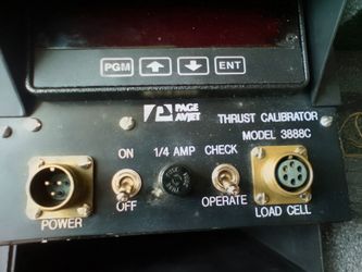 Page Avjet Thrust Calibrator Model 3888C