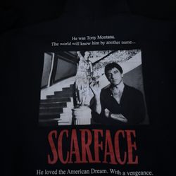 Black Scare Face Hoodie