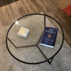 Round, Functional, Glass Coffee Table