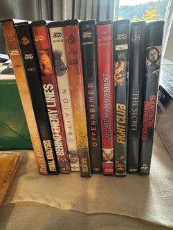 Lot of 9 DVDs Mixed Movies