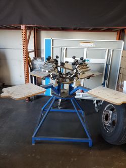 4 Head Screen Printing Machine