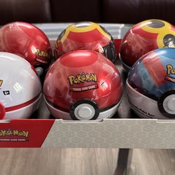 Pokeball Tins 3 packs inside