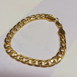 18k Gold Plated Bracelet Unisex 