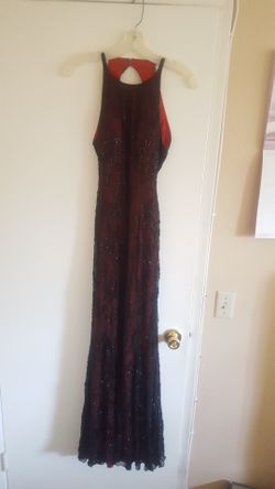 Red Formal Beaded Windsor Dress