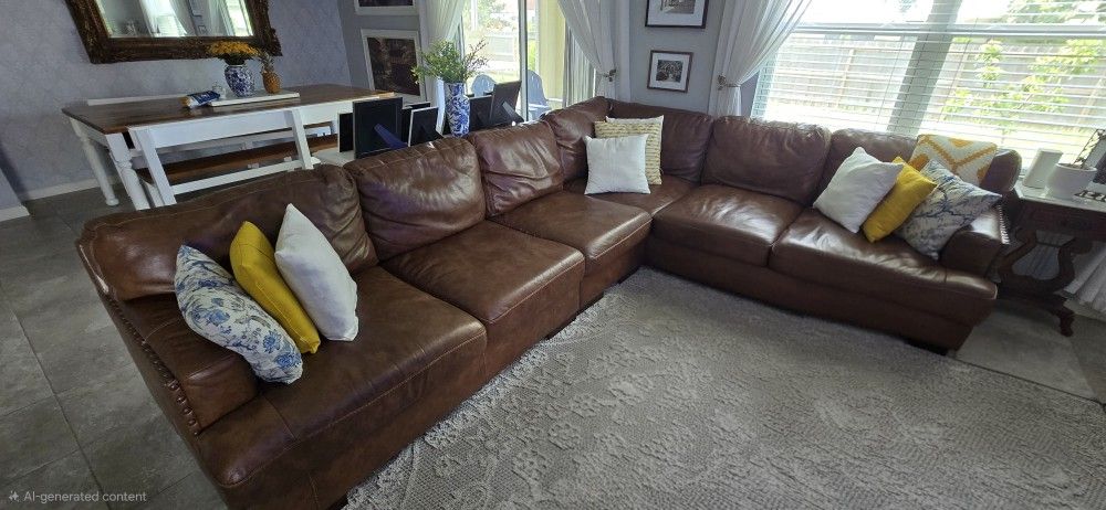 Leather Sectional
