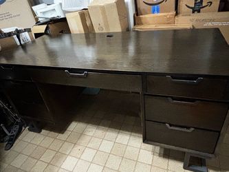 Real wood desk with chair