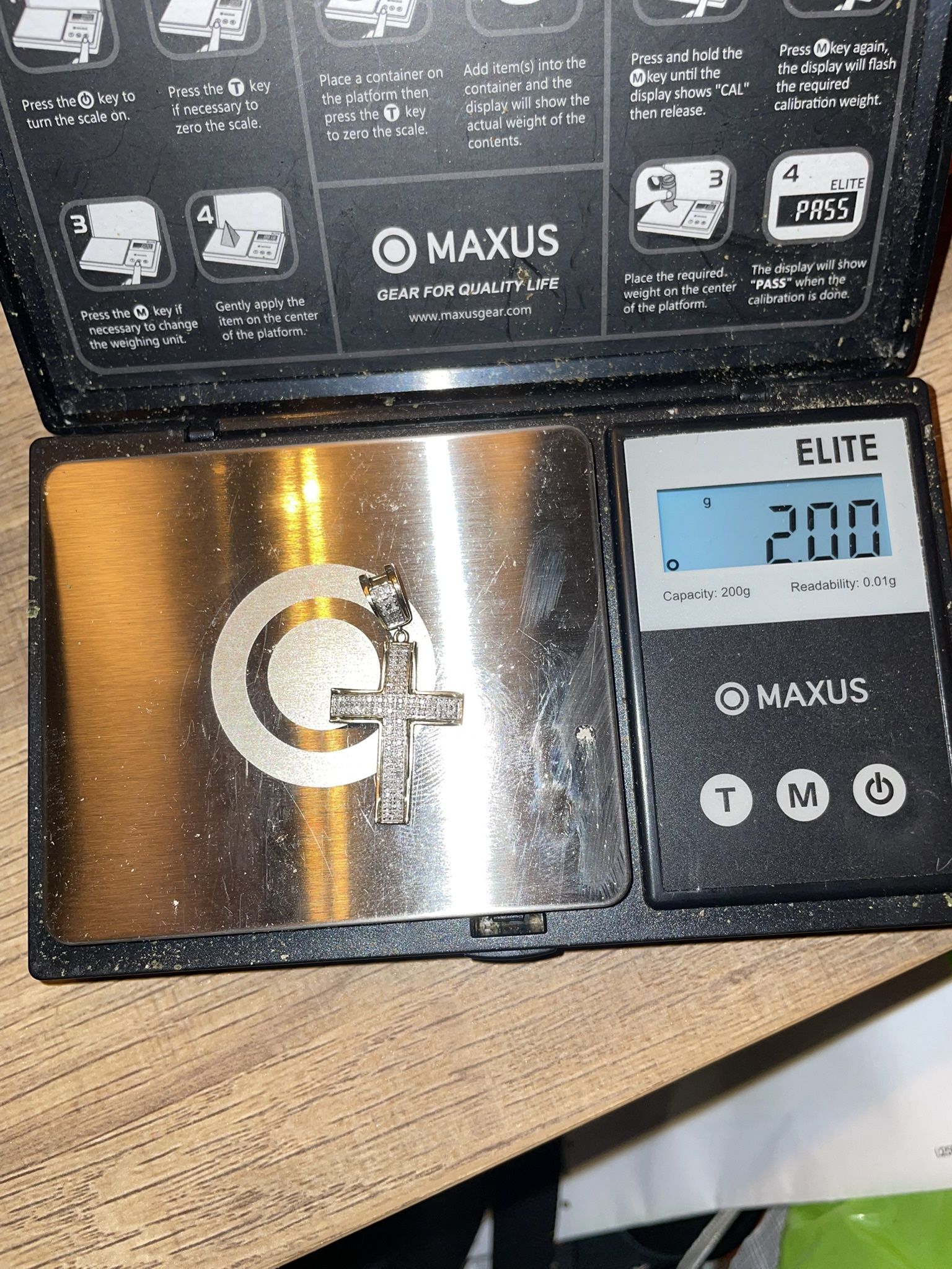 10k Gold Diamond Cross