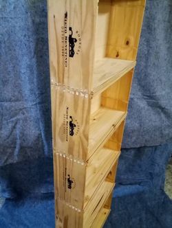 Handmade Custom Wine Crate/Box 5-Shelf Bookcase/Book Shelf