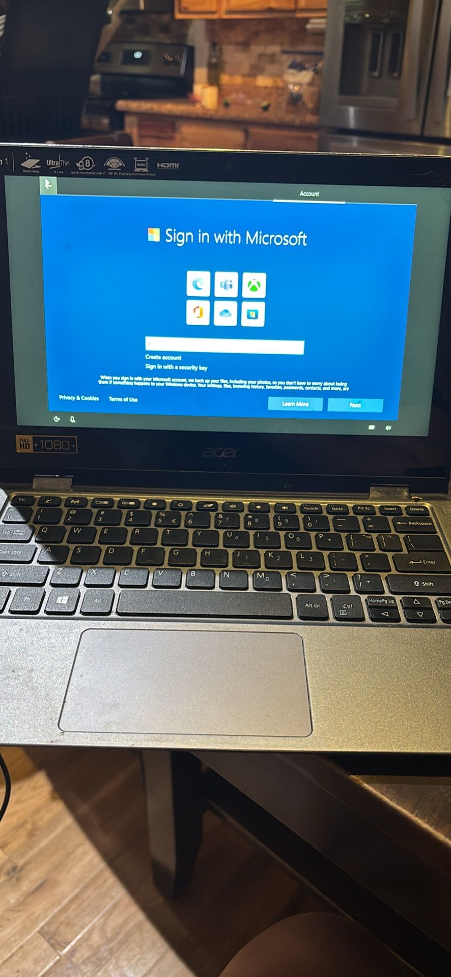 TOUCH SCREEN Acer Laptop