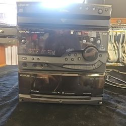 Kenwood Stereo Receiver RXD-G4 3 Disc Cd Changer And Cassette Player W/remote