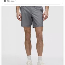 Lulu Lemon All In motion Men's Gray Shorts Size 36 Classic Fit 