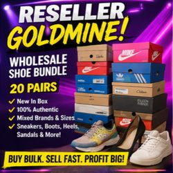Bulk Reseller Box: Brand New Shoes Lot - 20 Items - All Sizes - Amazon Wholesale