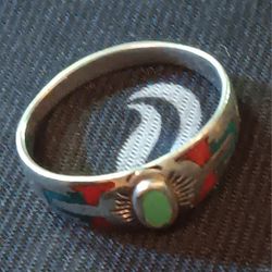  Zuni Turquoise Silver Ring