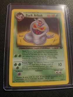 Dark arbok none holo 1995