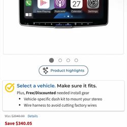 Alpine Screen And Subwoofer 