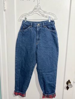 Vintage LL Bean Jeans Flannel 10