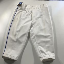 Mizuno Premier Adult X-Large Baseball Pants Short Knickers Pant White Royal