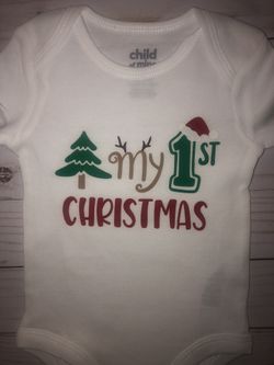 1st Christmas onesie