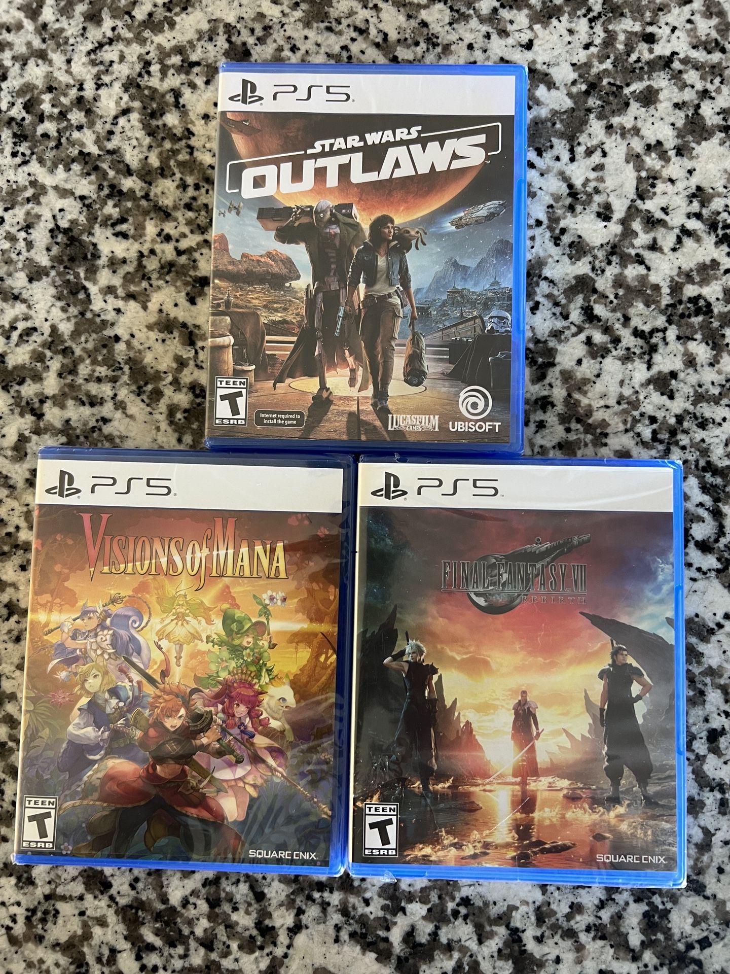 Star Wars Outlaws Vision Of Mana Final Fantasy 7 Rebirth Playstation 5 PS5