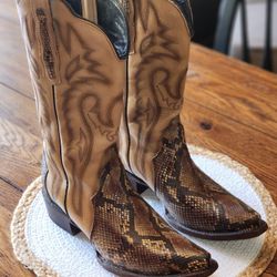 J.B. Dillon Snakeskin women Cowboy Boots