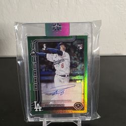 Hyseong Kim Dodgers Rookie Auto Green