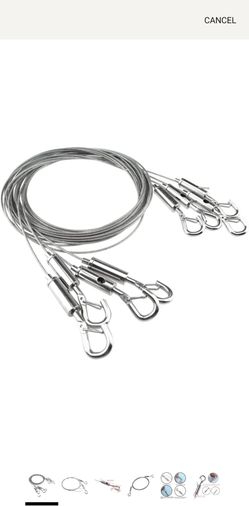 6.5ft Length Hanging Rope for Picture/ Flower Baskets/ Sports Equipment/ Clothesline/ Luggage/ Moving, Supports Up to 175lb
